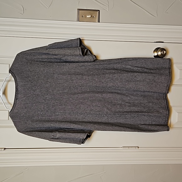 Zara Blank And White Striped Knit Dress w/ Ruffle Sleeve, Size Small - Picture 4 of 4